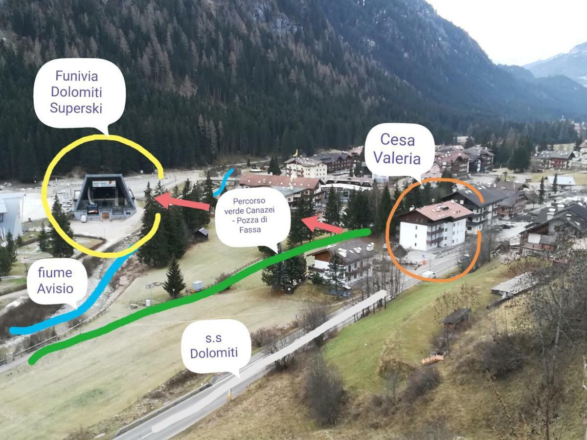 Ferienwohnung Cesa Valeria E Cesa Giulio Campitello di Fassa Exterior foto
